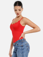 MyCurve Lace Tight-Fit Seamless Thong Shapewear Bodysuit