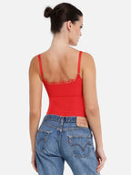 MyCurve Lace Tight-Fit Seamless Thong Shapewear Bodysuit