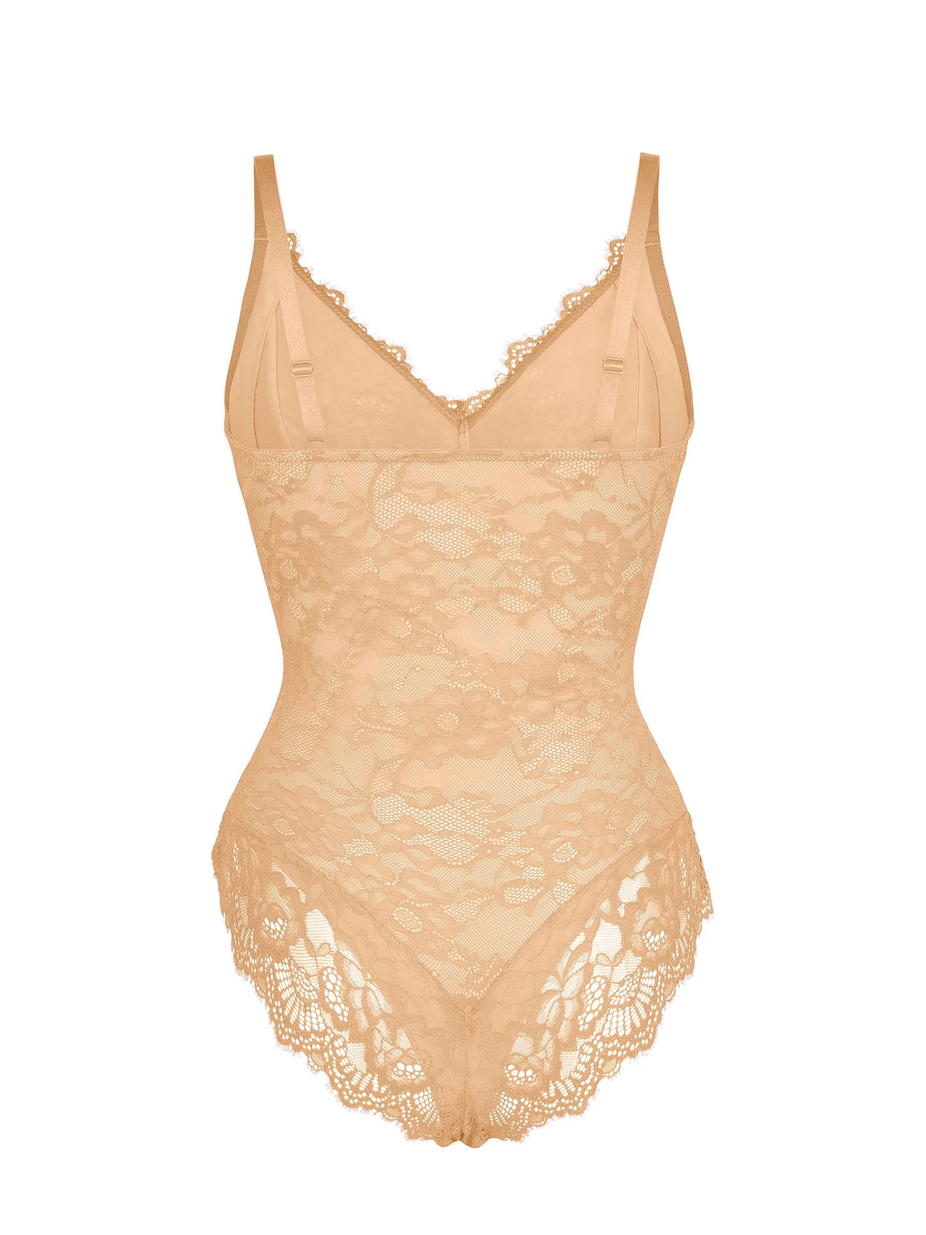 MyCurve Lace V Neck Full Bodysuit Underwear