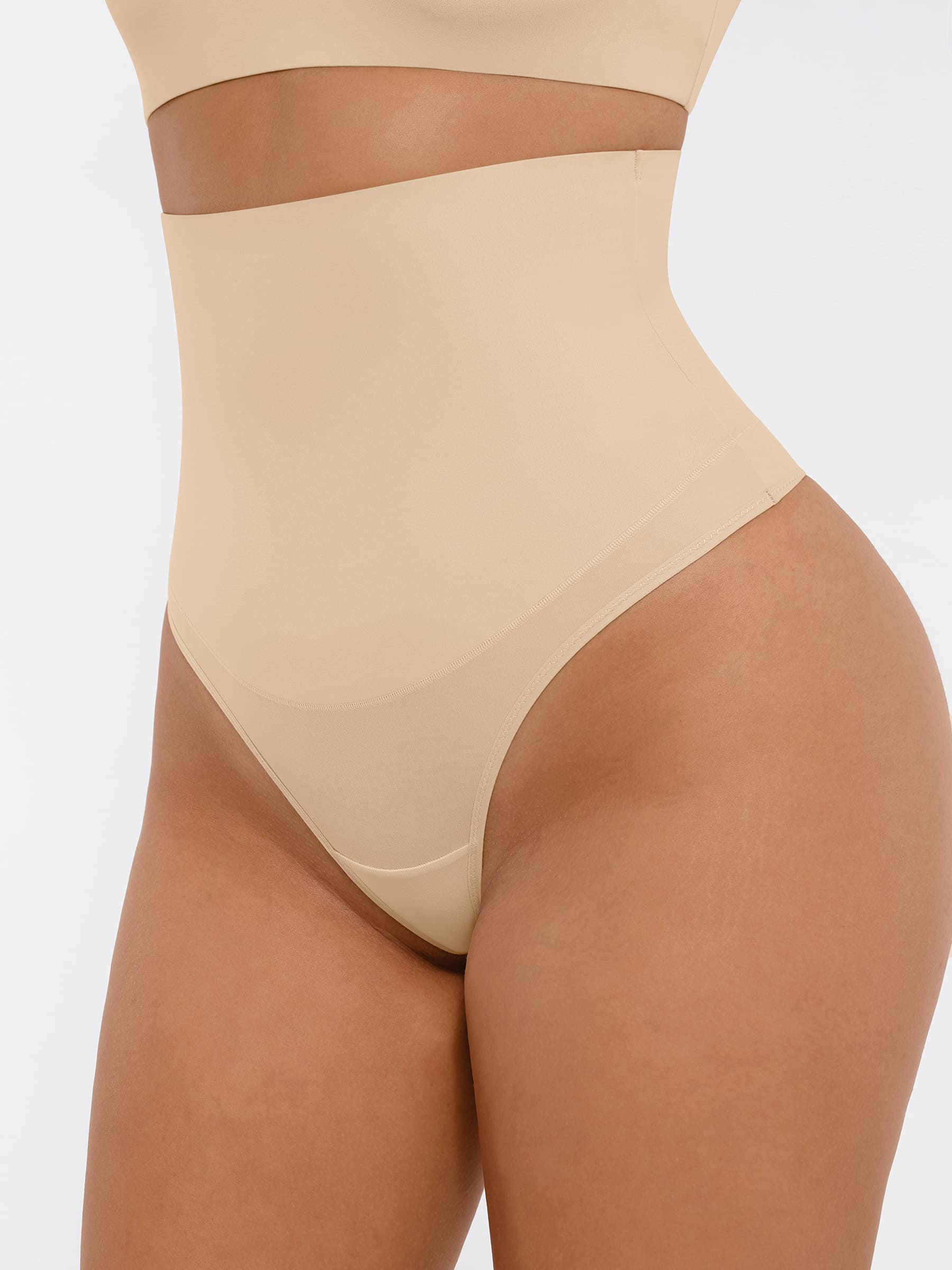 MyCurve Mid-Waisted Thong Tummy Control Shaper Panties