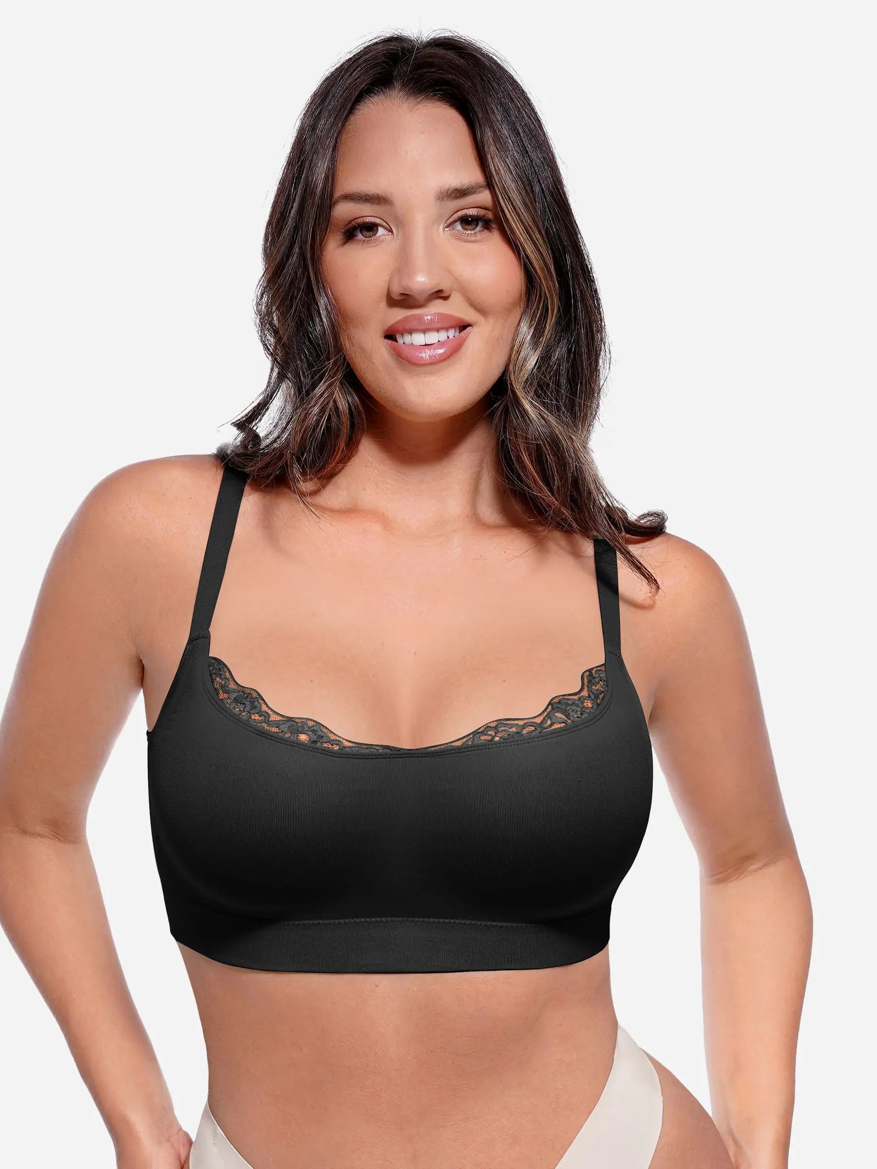 MyCurve No Underwire Seamless Lace Everyday Bra