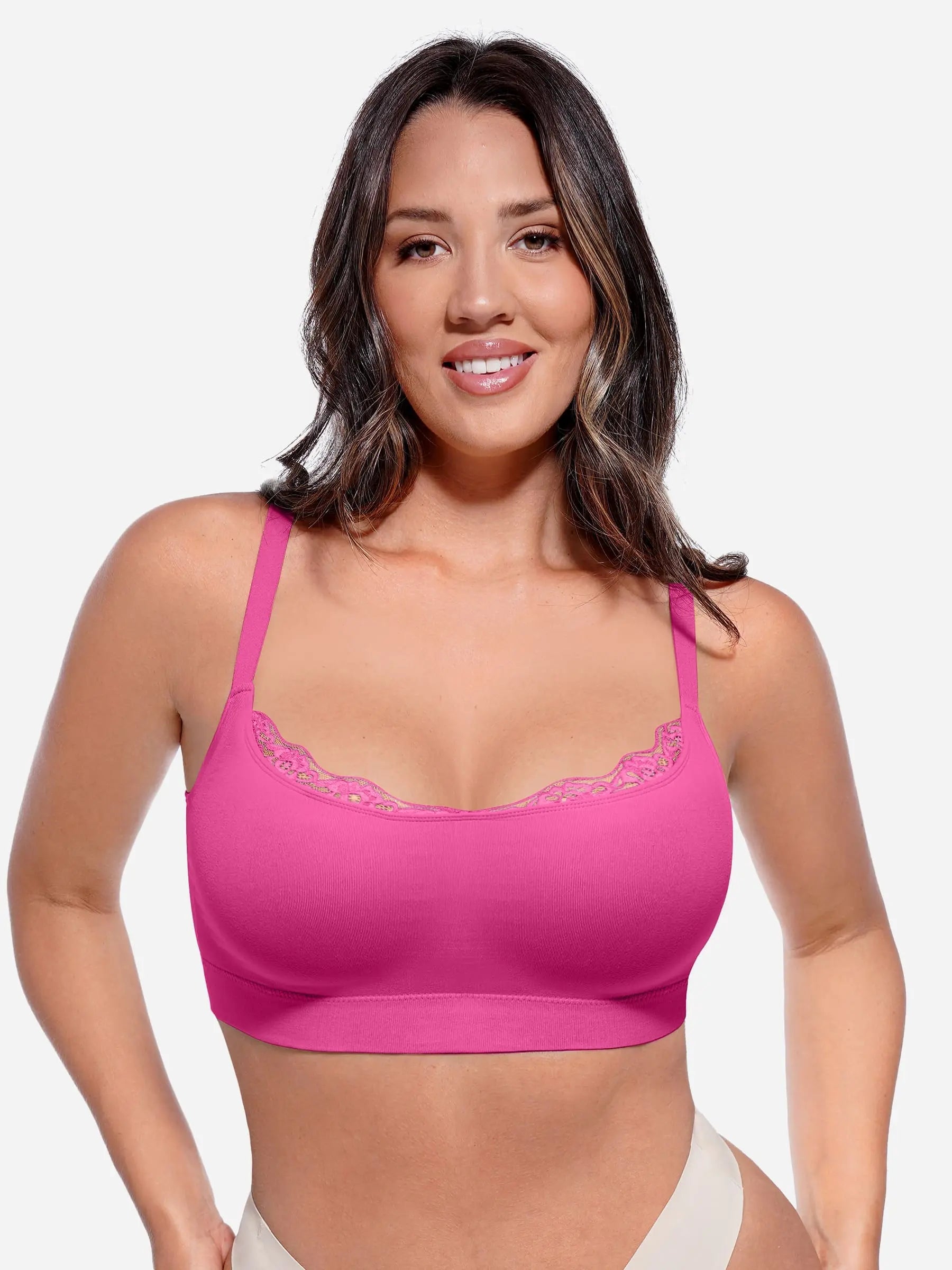 MyCurve No Underwire Seamless Lace Everyday Bra