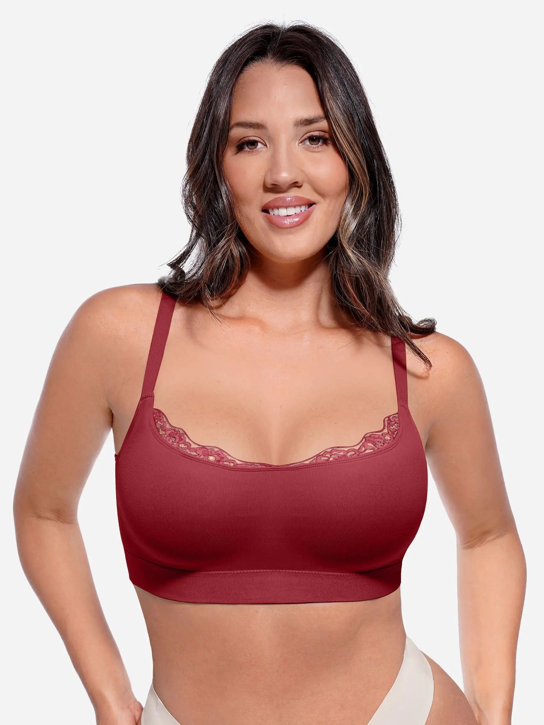MyCurve No Underwire Seamless Lace Everyday Bra