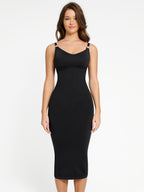 MyCurve Nursing-Friendly Seamless Eco-Friendly Shaper Dress with Removable Pads