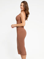 MyCurve Nursing-Friendly Seamless Eco-Friendly Shaper Dress with Removable Pads