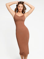 MyCurve Nursing-Friendly Seamless Eco-Friendly Shaper Dress with Removable Pads