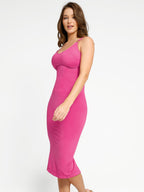 MyCurve Nursing-Friendly Seamless Eco-Friendly Shaper Dress with Removable Pads