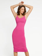 MyCurve Nursing-Friendly Seamless Eco-Friendly Shaper Dress with Removable Pads