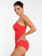 Traje de baño MyCurve de un solo hombro con control de abdomen y aberturas