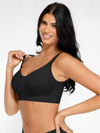 MyCurve Post Surgery Full Coverage Compression Surgical Front Closure Mastectomy Bra