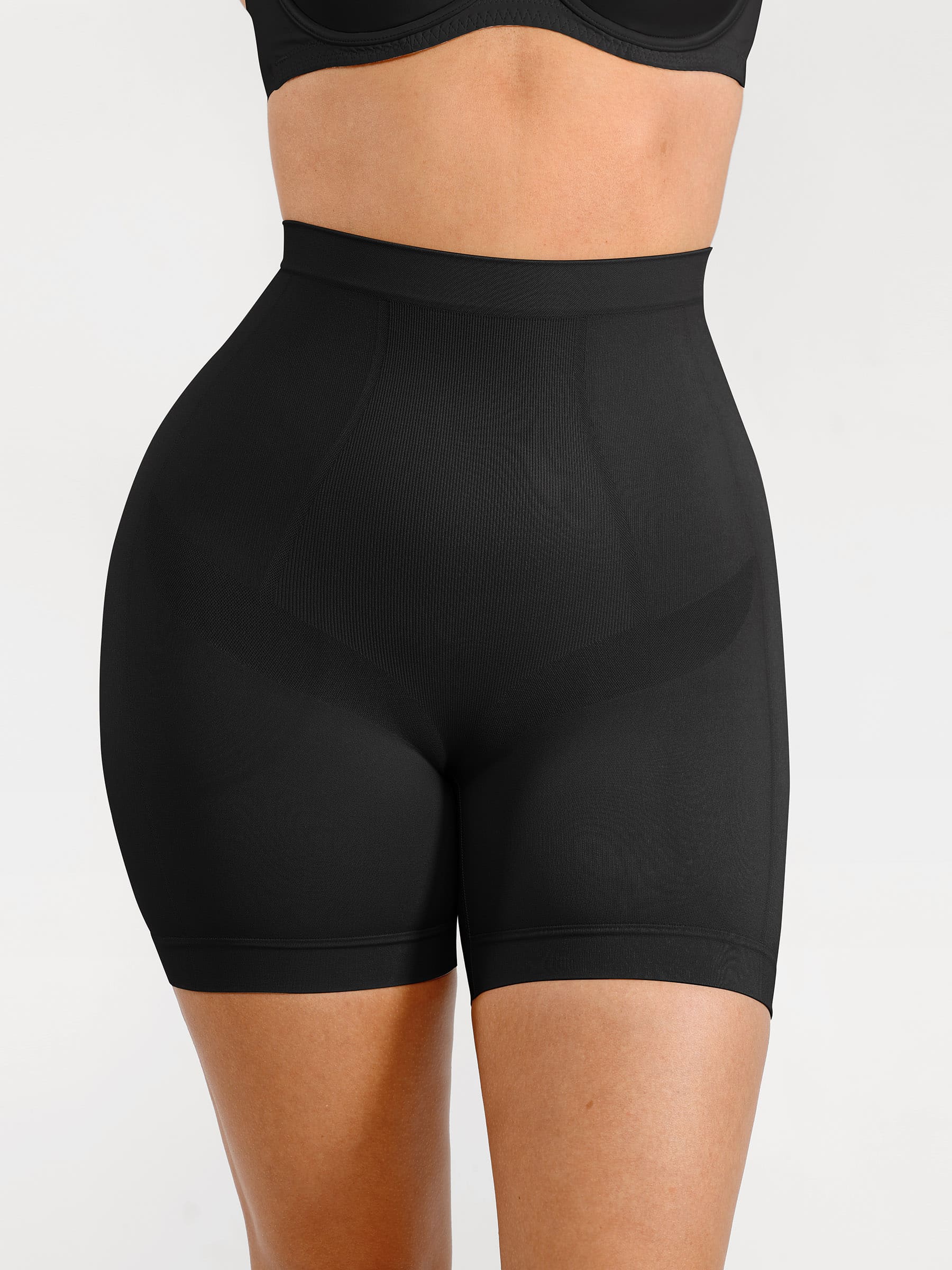 MyCurve Seamless Comfort Mid Waist Tummy Control Panties Shaping Shorts