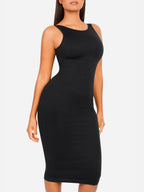 MyCurve Seamless Eco-Friendly Large U-Back Shaper Dress with Built-In Bra