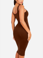 MyCurve Seamless Eco-Friendly Large U-Back Shaper Dress with Built-In Bra