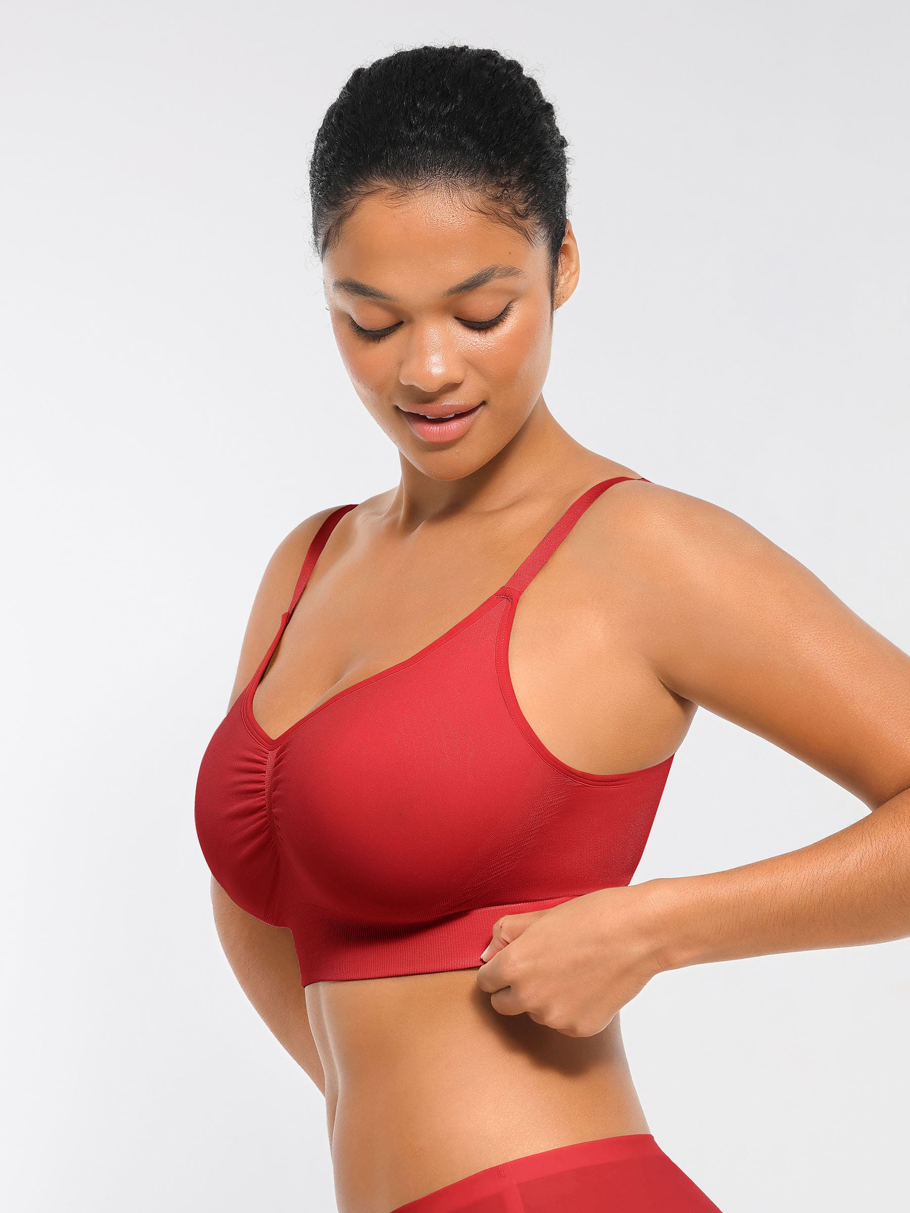 Conjunto de sujetador MyCurve Seamless Everyday con relleno suave incorporado