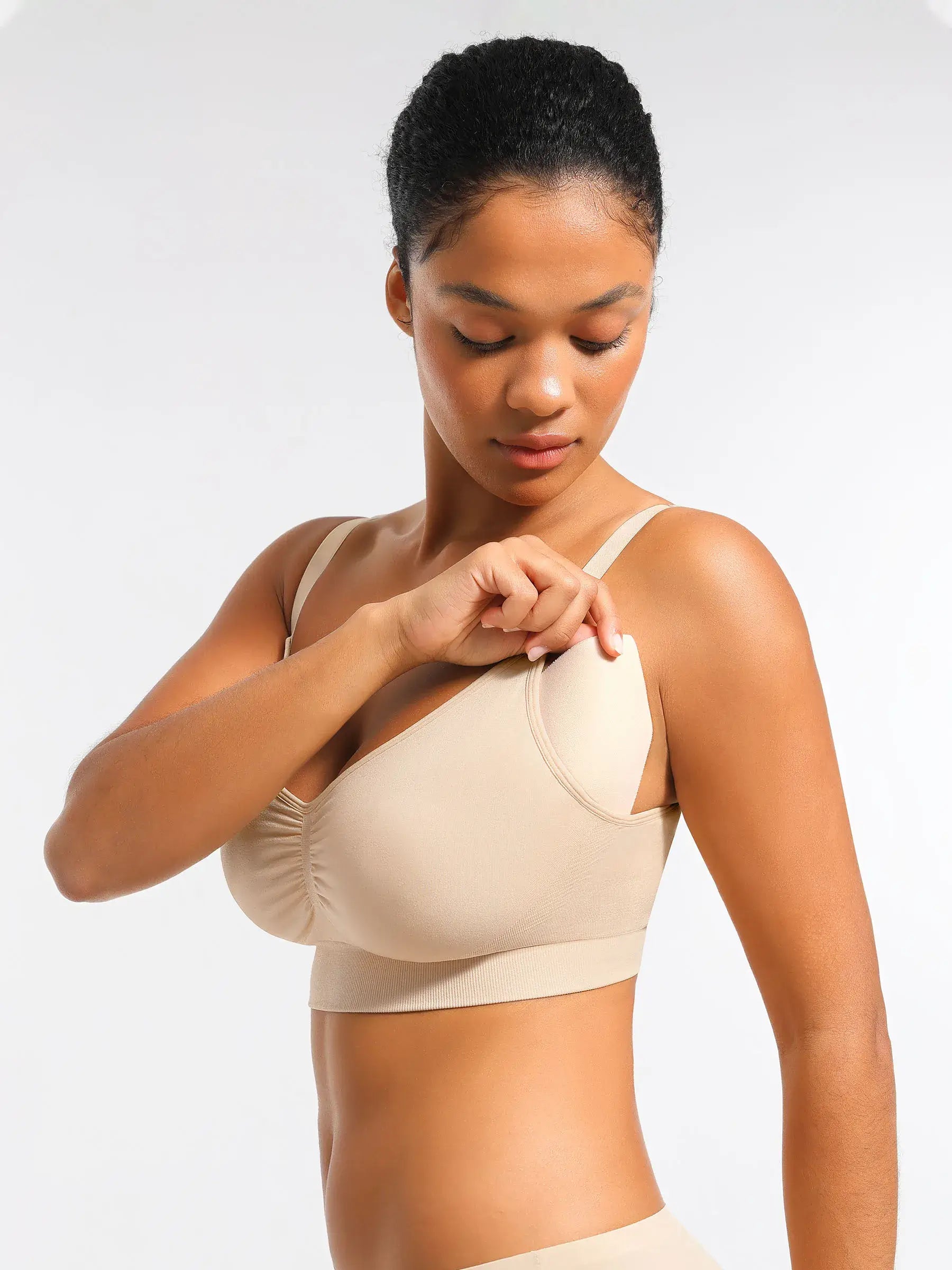 MyCurve Seamless Everyday Bra with Built-In Soft Padding