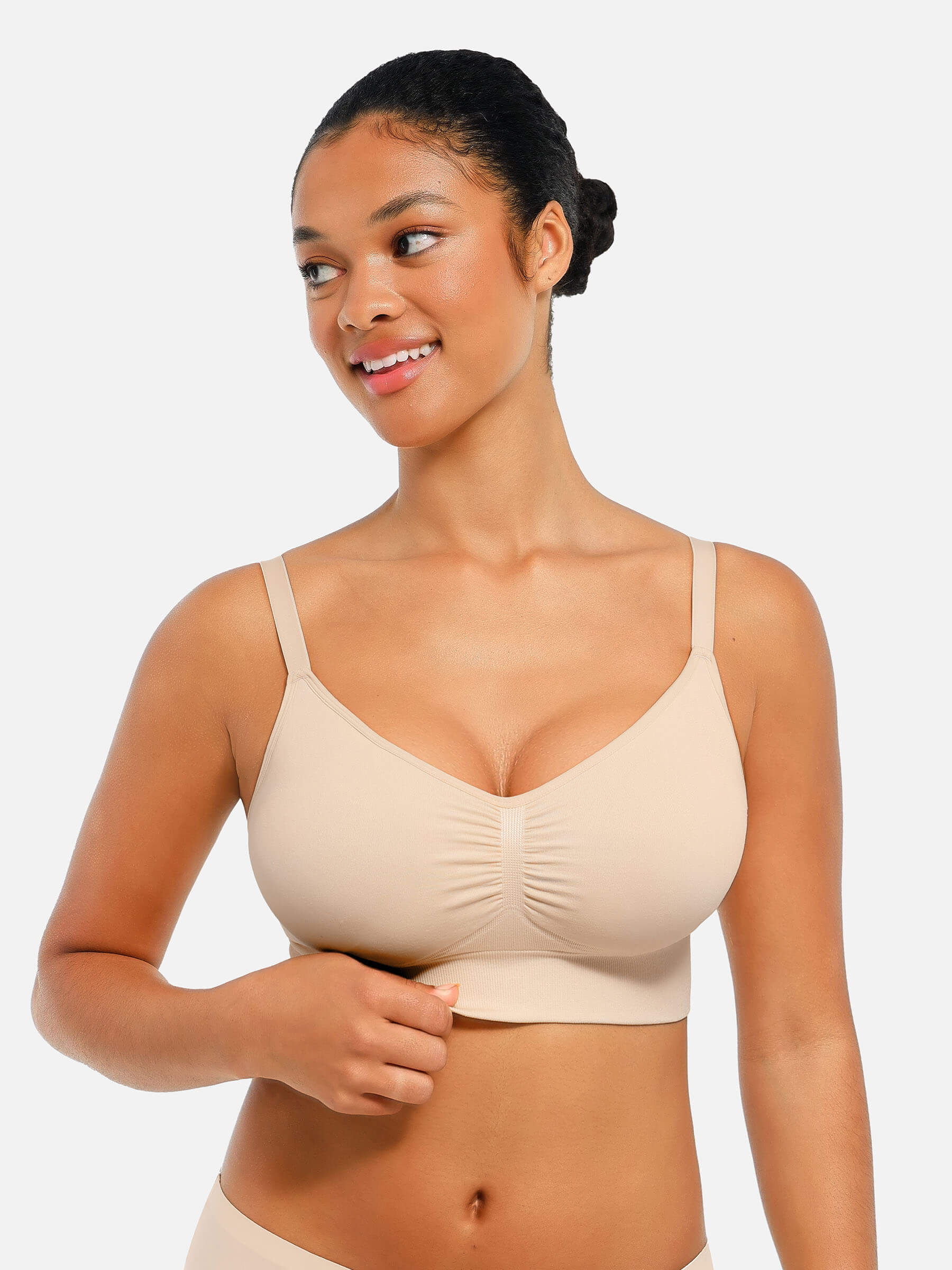 MyCurve Seamless Everyday Bra with Built-In Soft Padding