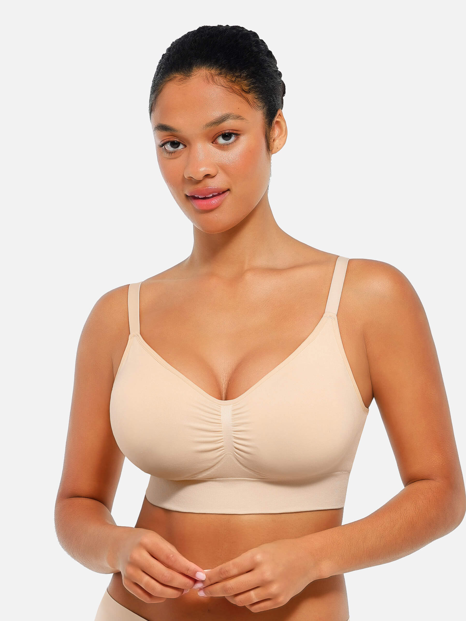 MyCurve Seamless Everyday Bra with Built-In Soft Padding