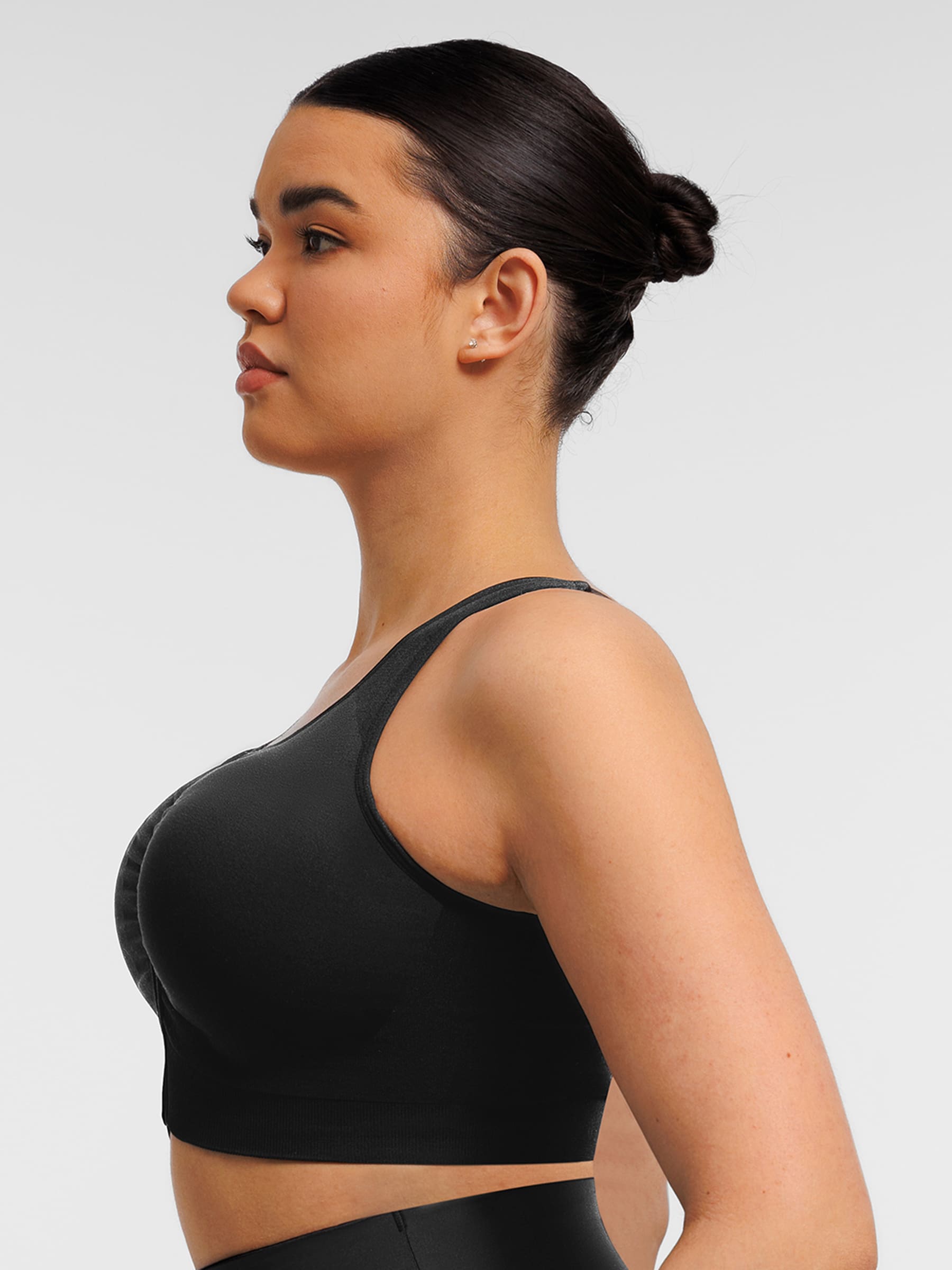 MyCurve Seamless Front-Opening Zipper Bra