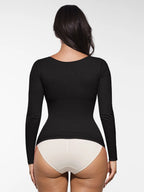 MyCurve Seamless Long Sleeve Tummy Control Thong Bodysuit