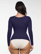 MyCurve Seamless Long Sleeve Tummy Control Thong Bodysuit