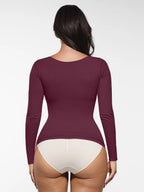 MyCurve Seamless Long Sleeve Tummy Control Thong Bodysuit