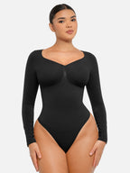 MyCurve Seamless Long Sleeve Tummy Control Thong Bodysuit