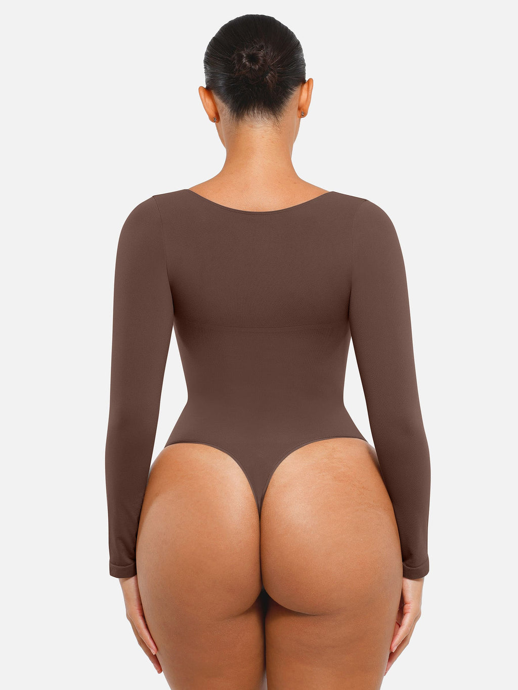 MyCurve Seamless Long Sleeve Tummy Control Thong Bodysuit