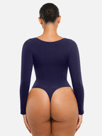 MyCurve Seamless Long Sleeve Tummy Control Thong Bodysuit