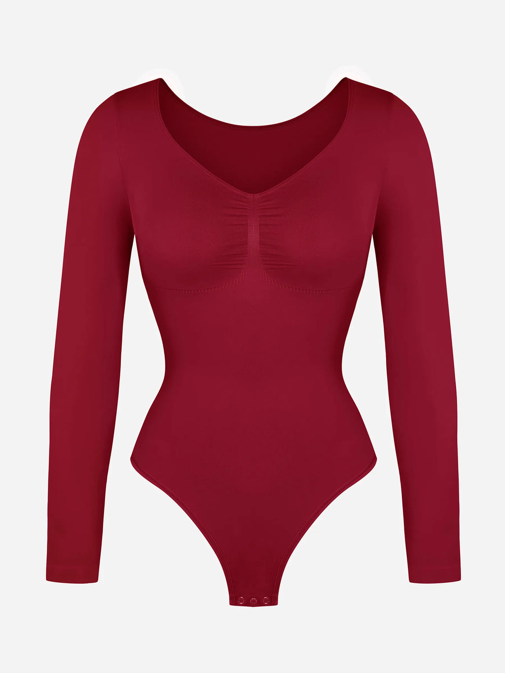 MyCurve Seamless Long Sleeve Tummy Control Thong Bodysuit