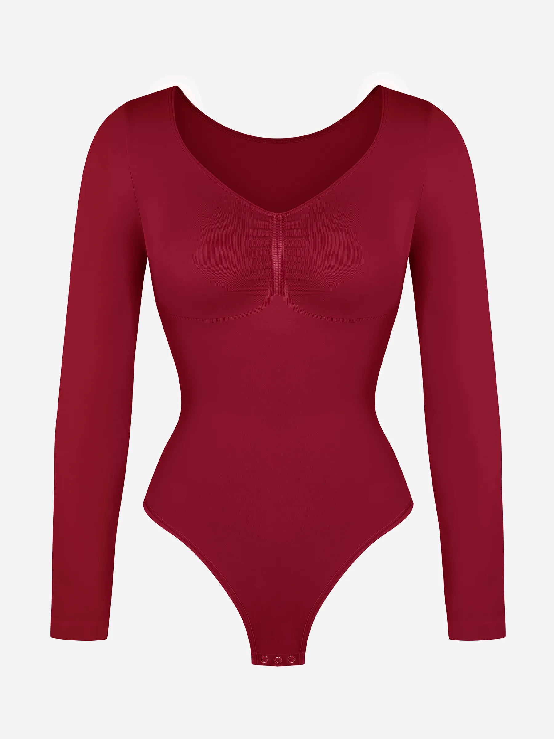 MyCurve Seamless Long Sleeve Tummy Control Thong Bodysuit