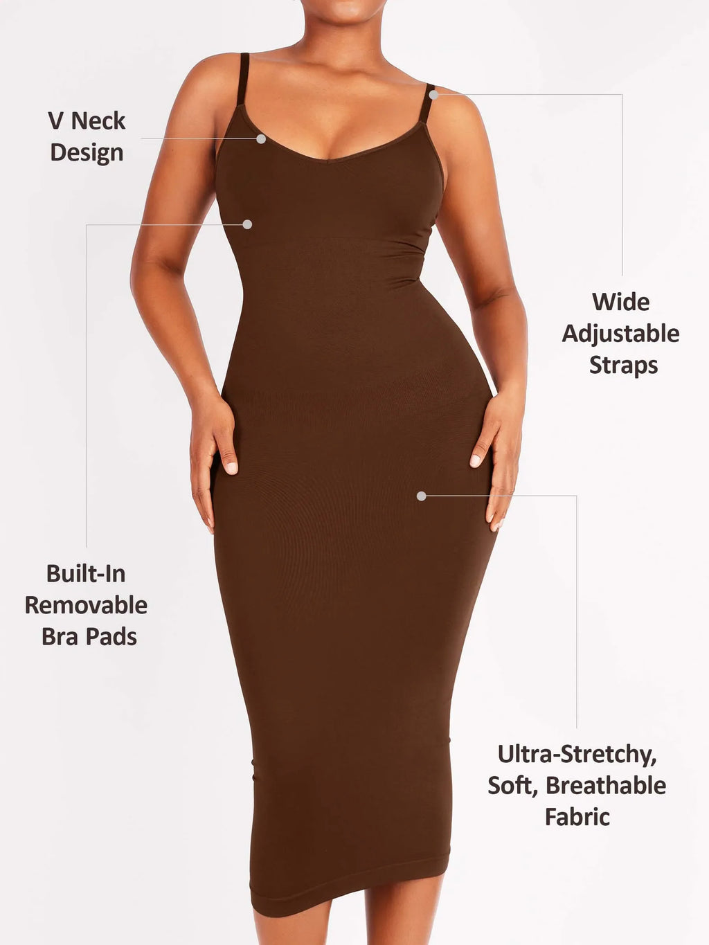 MyCurve Seamless Midi Body Shaper Dress