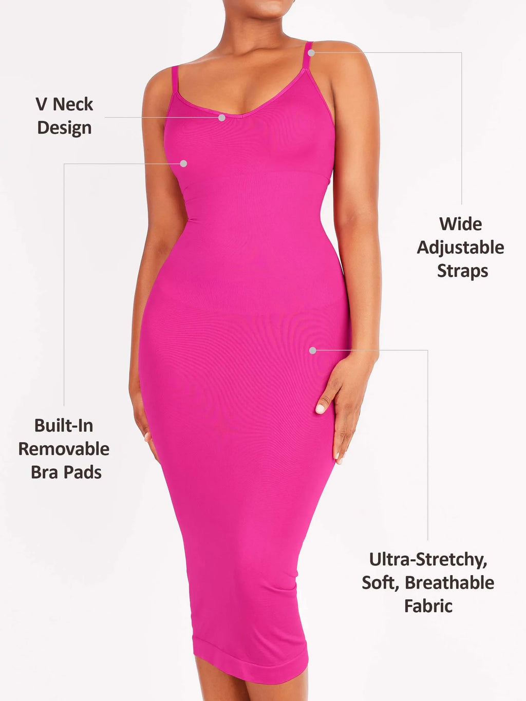 MyCurve Seamless Midi Body Shaper Dress