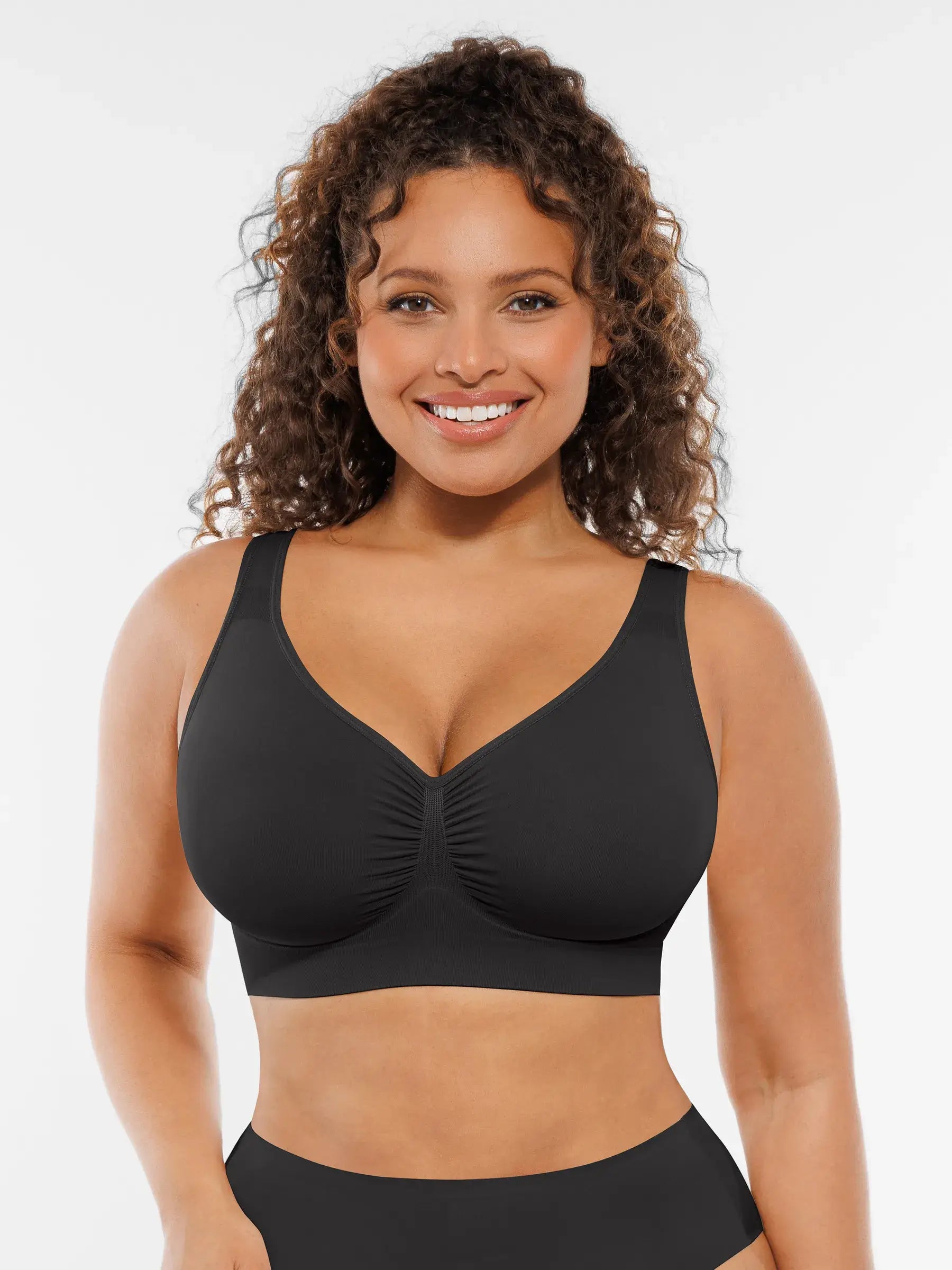 Conjunto de sujetadores de uso diario con tirantes anchos y sin aros MyCurve