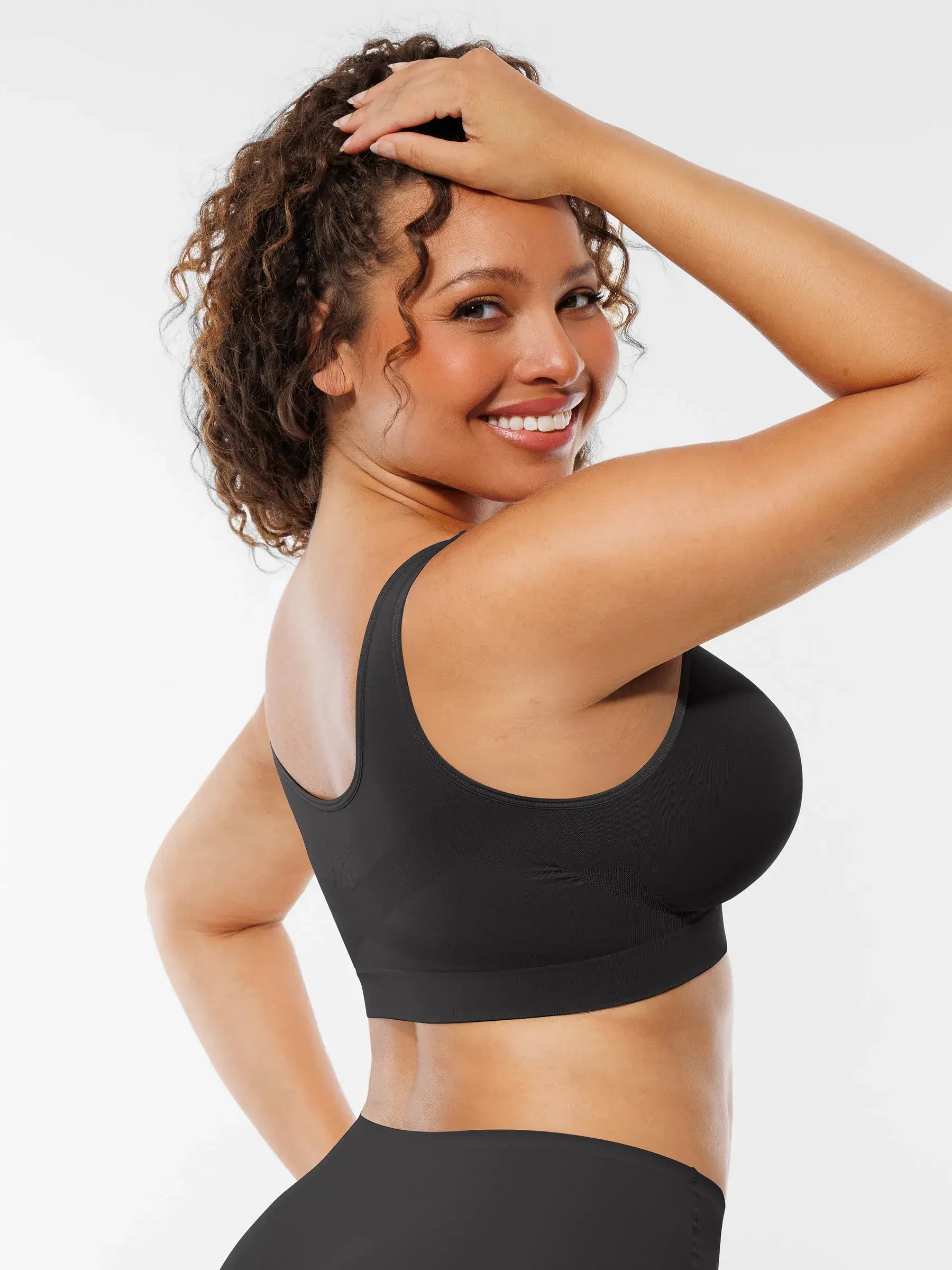 Conjunto de sujetadores de uso diario con tirantes anchos y sin aros MyCurve