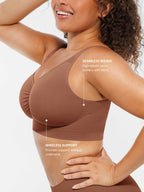 Conjunto de sujetadores de uso diario con tirantes anchos y sin aros MyCurve