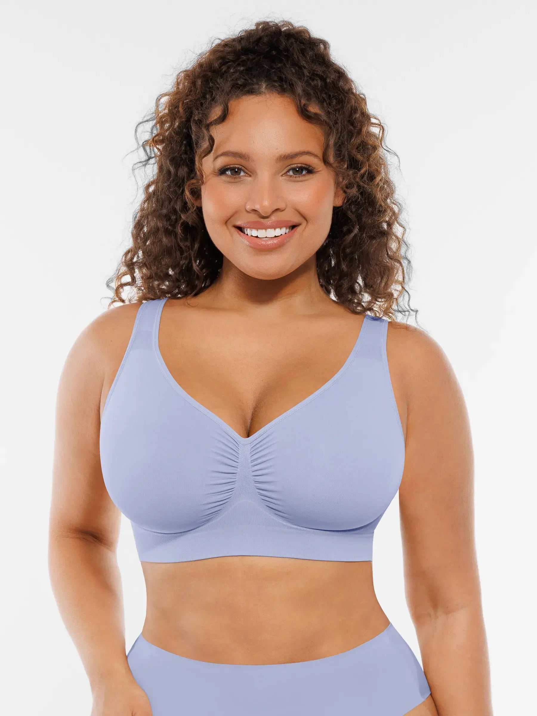 Conjunto de sujetadores de uso diario con tirantes anchos y sin aros MyCurve