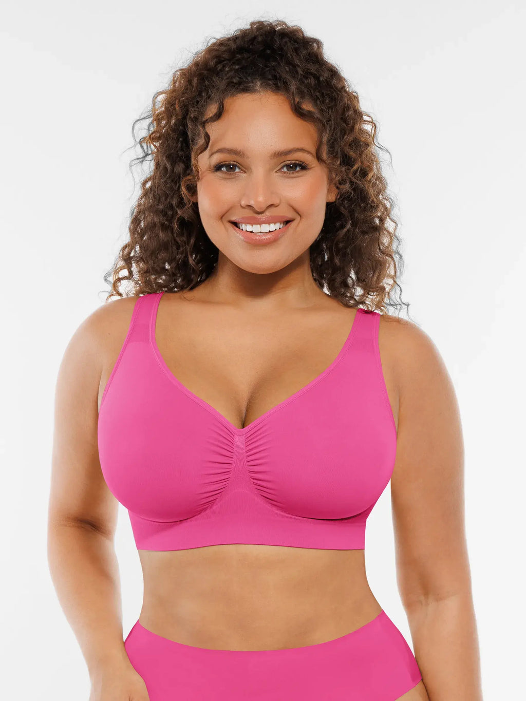 Conjunto de sujetadores de uso diario con tirantes anchos y sin aros MyCurve