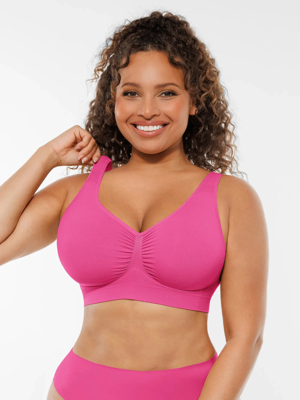 Conjunto de sujetadores de uso diario con tirantes anchos y sin aros MyCurve