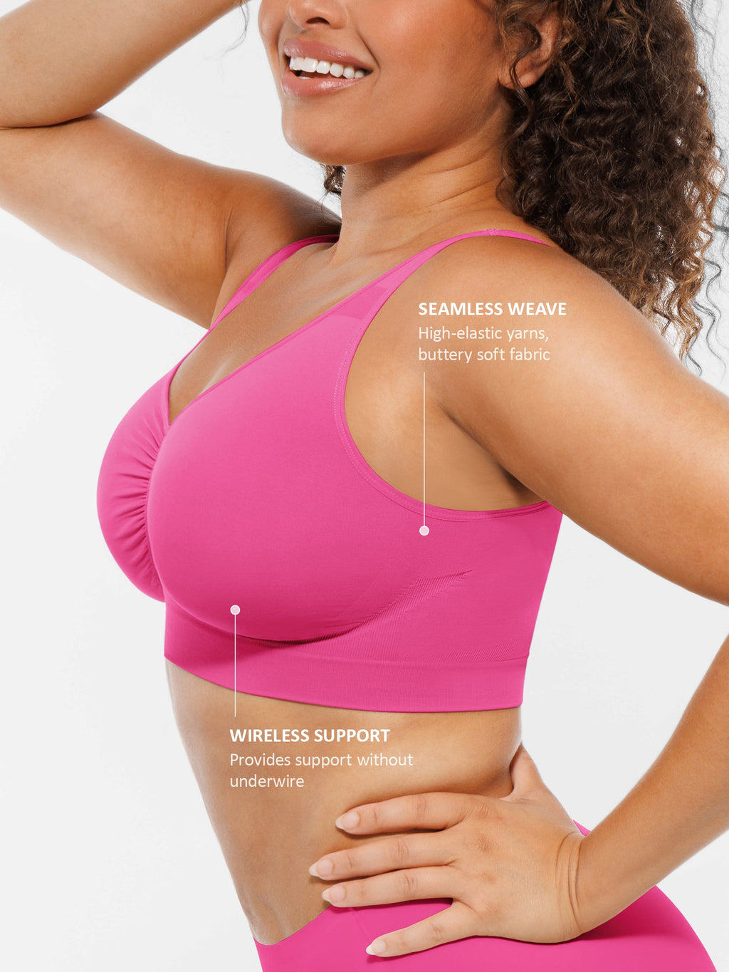 Soutien-gorge MyCurve sans armatures, couvrance totale, sans coutures