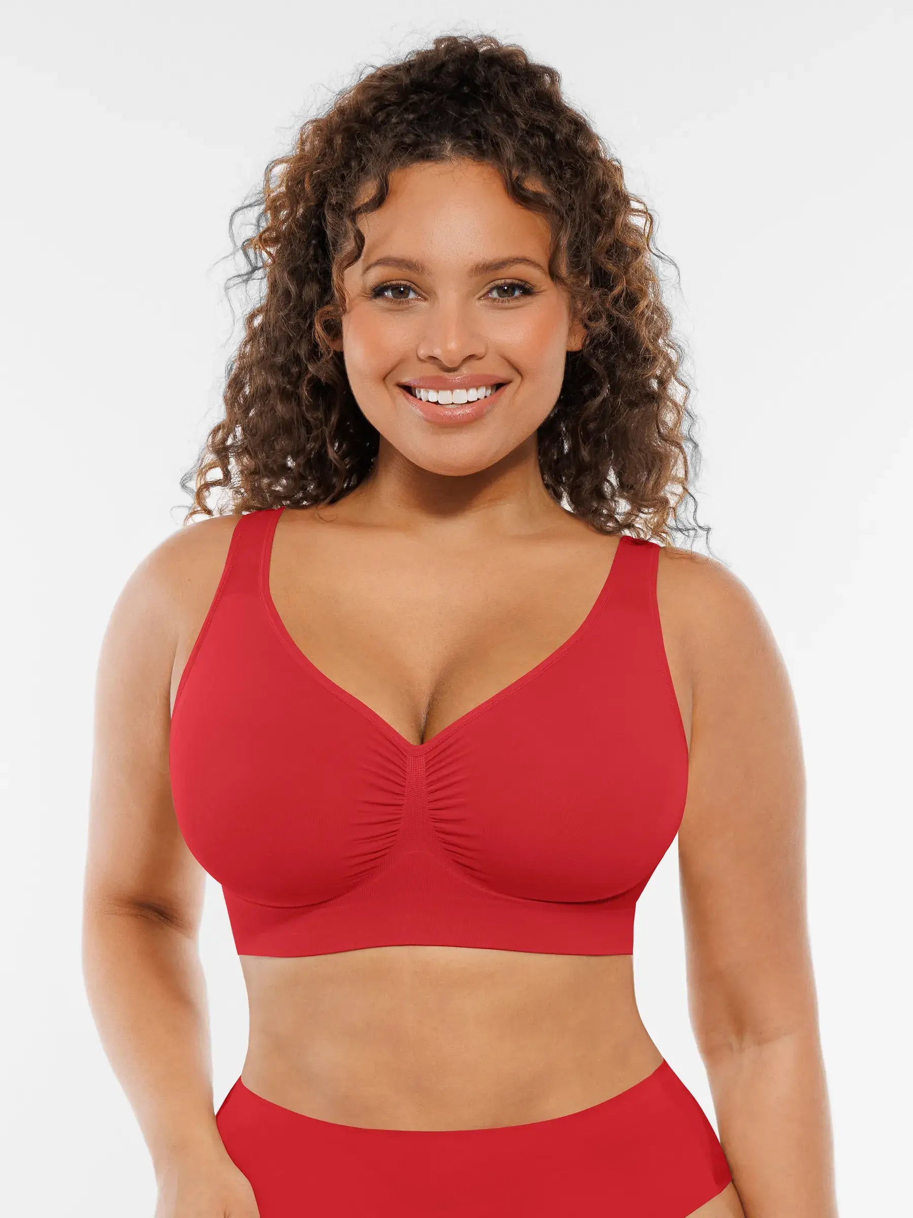 Conjunto de sujetadores de uso diario con tirantes anchos y sin aros MyCurve