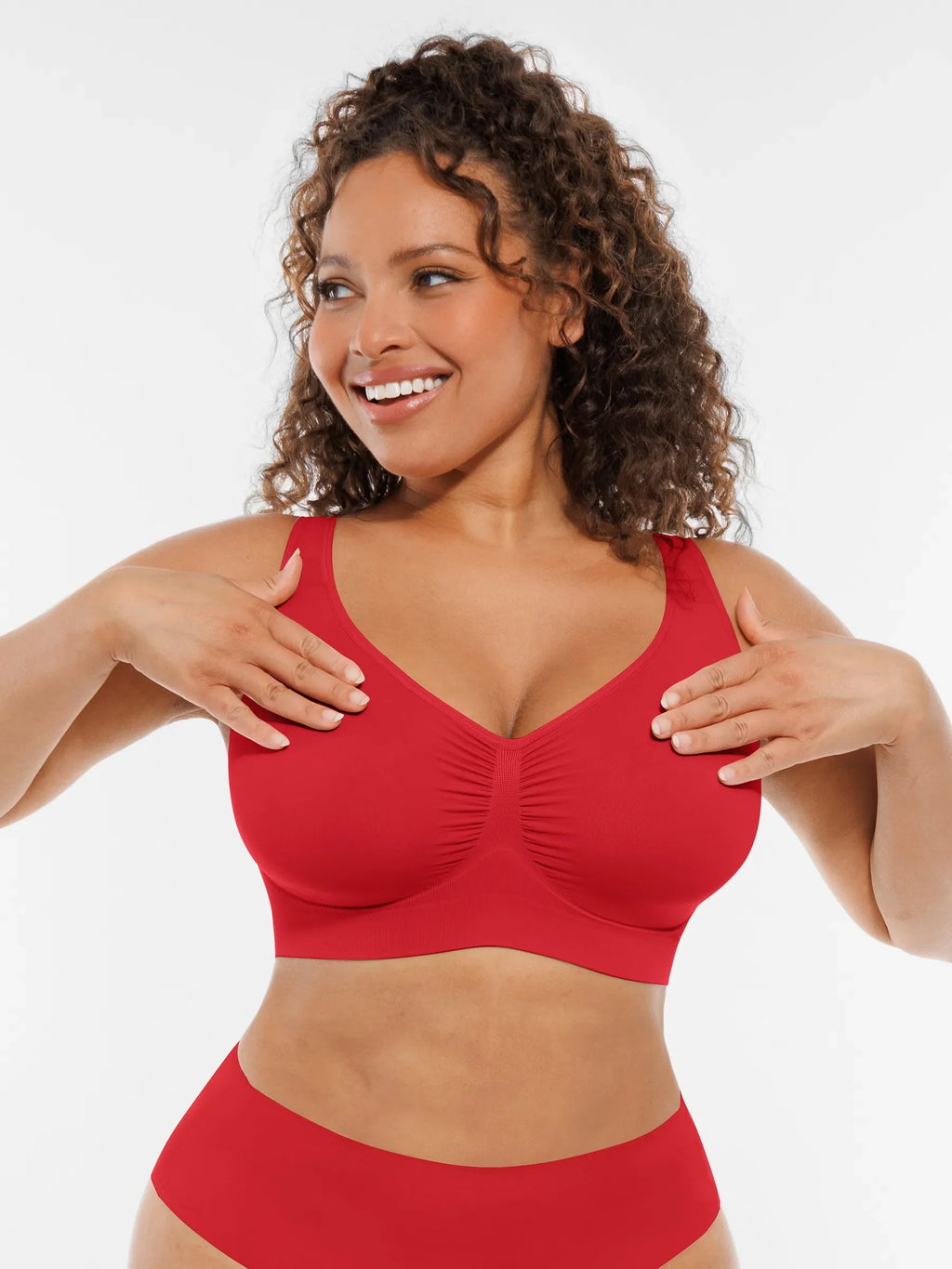 Conjunto de sujetadores de uso diario con tirantes anchos y sin aros MyCurve