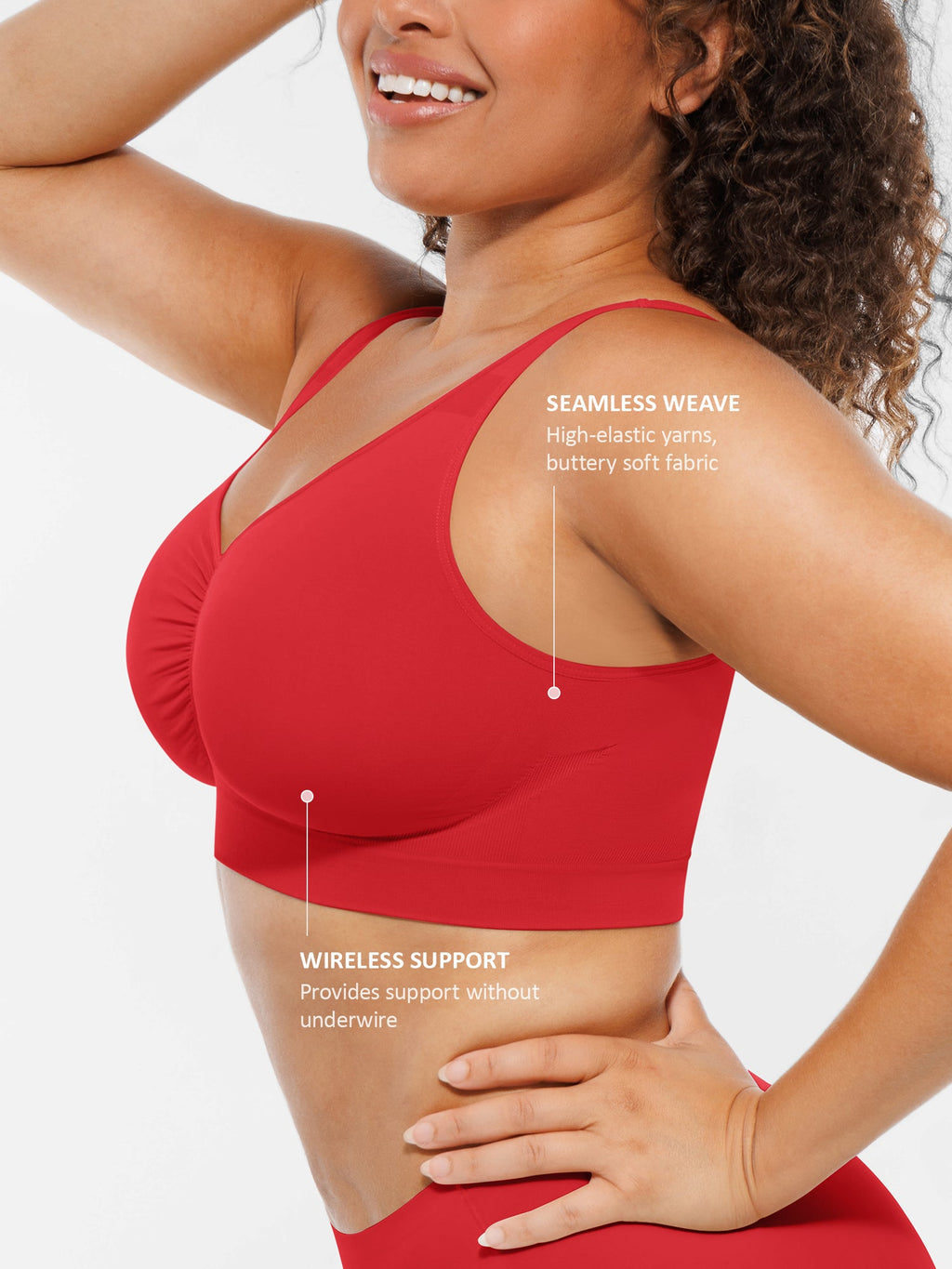 Soutien-gorge MyCurve sans armatures, couvrance totale, sans coutures