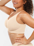 Conjunto de sujetadores de uso diario con tirantes anchos y sin aros MyCurve