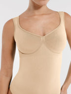 Body de tanga con escote de diamante moldeador sin costuras MyCurve