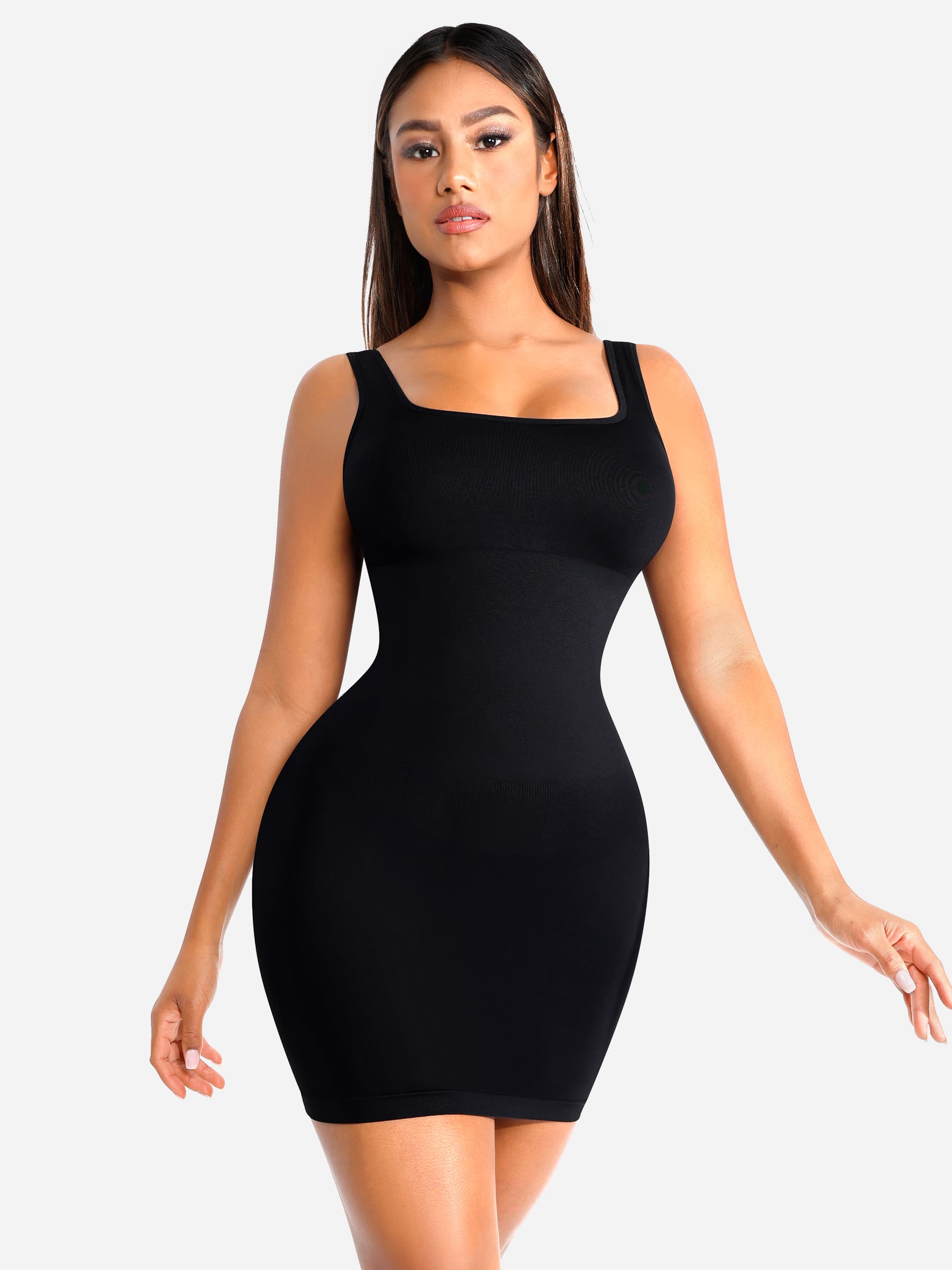 MyCurve Seamless Square Neck Shaping Dress