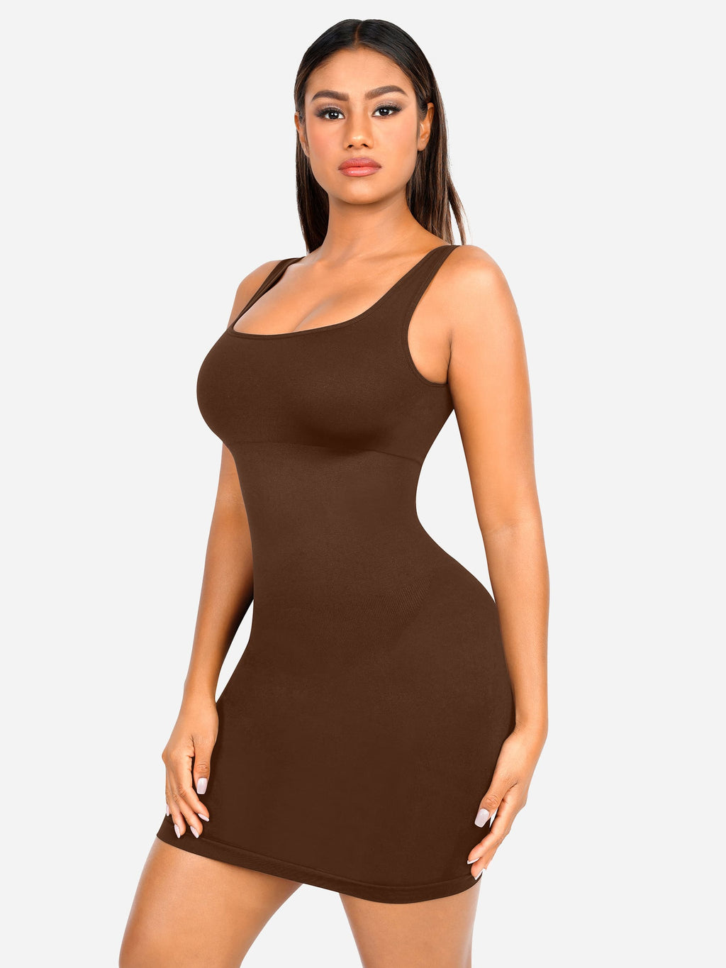MyCurve Seamless Square Neck Shaping Dress