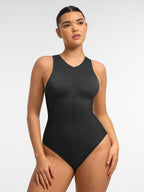 MyCurve Tummy-Shaping Seamless Zipper Bodysuit