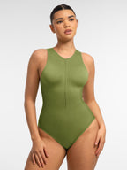 MyCurve Tummy-Shaping Seamless Zipper Bodysuit