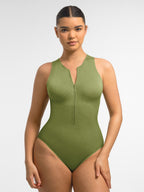 MyCurve Tummy-Shaping Seamless Zipper Bodysuit