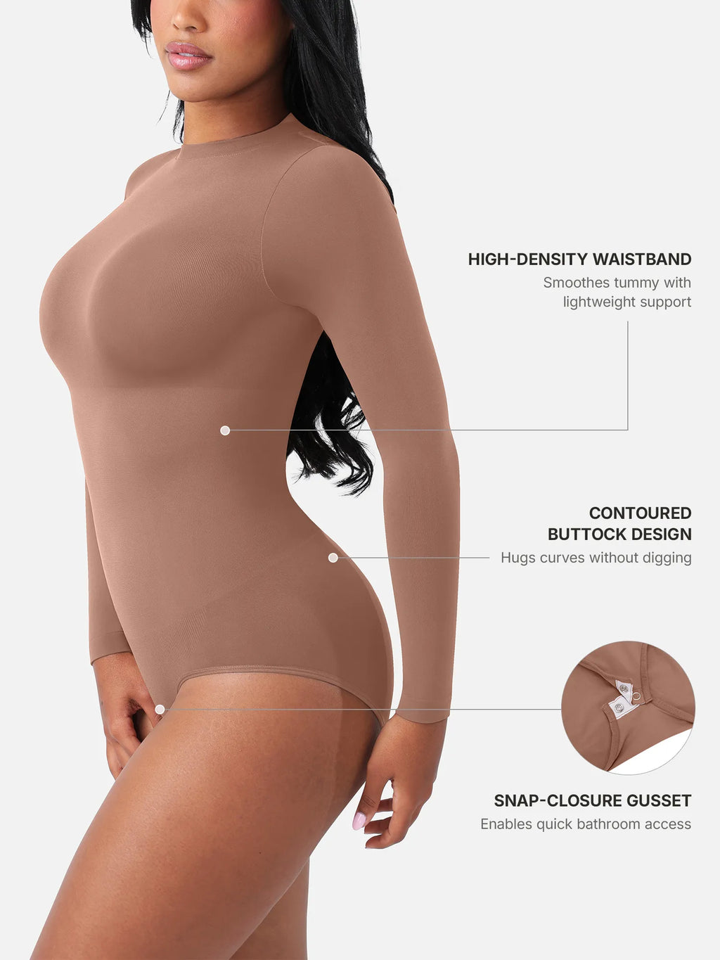 MyCurve Seamless Ultra-Soft Crew Neck Bodysuit